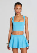 Amicie Metallic Bandage Knit Top