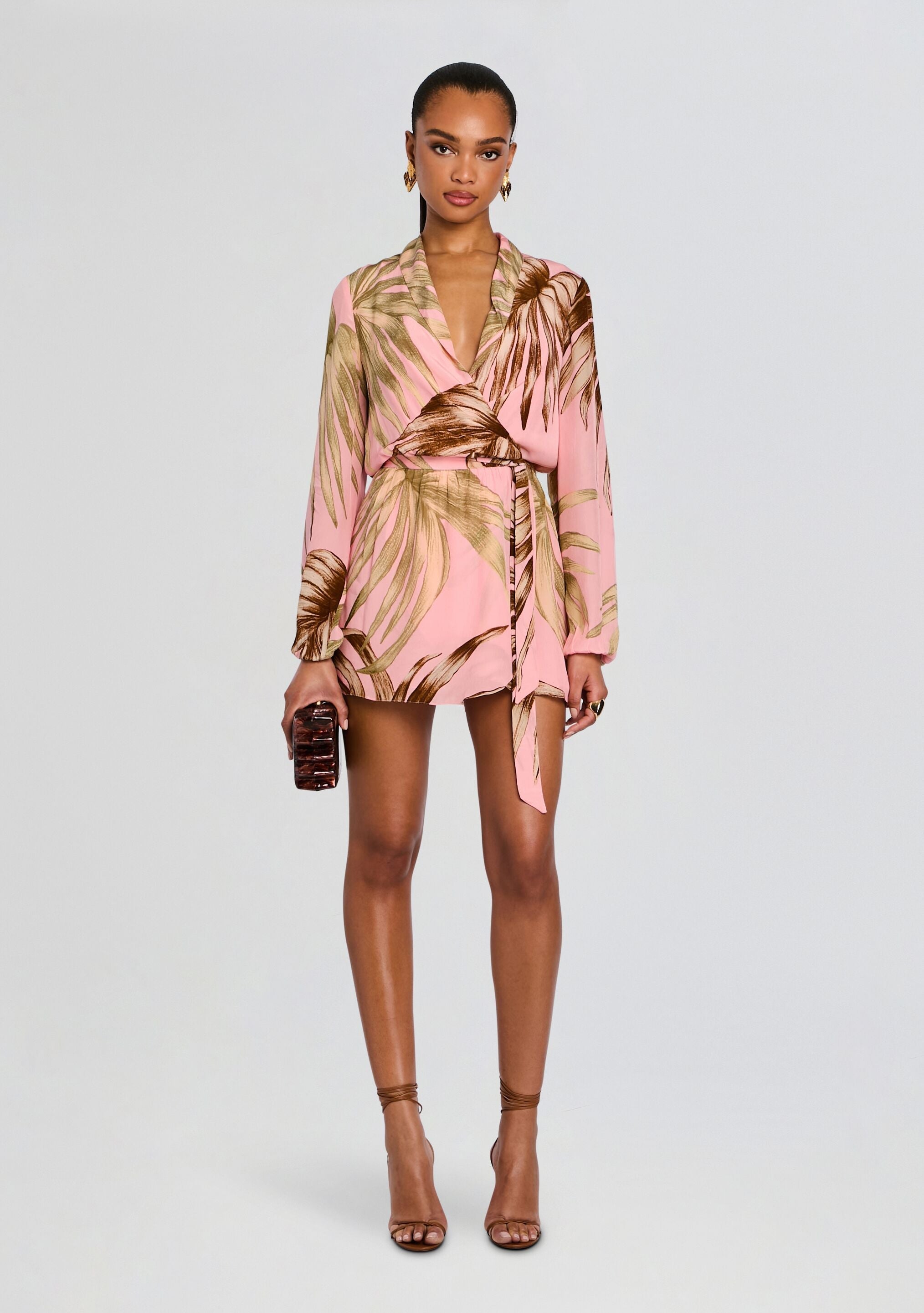 Fawn Mini Dress With Detachable Belt