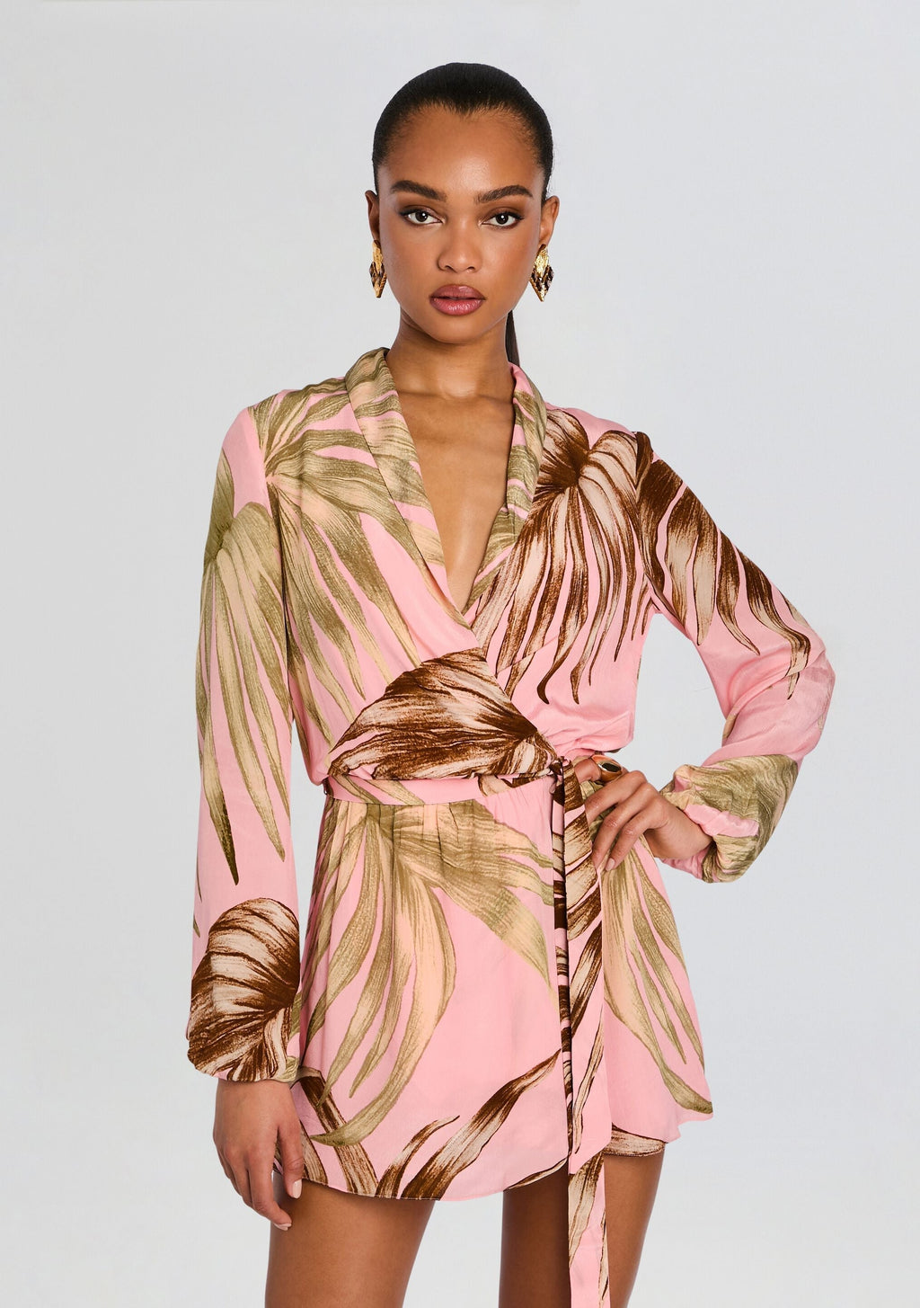 Fawn Mini Dress With Detachable Belt