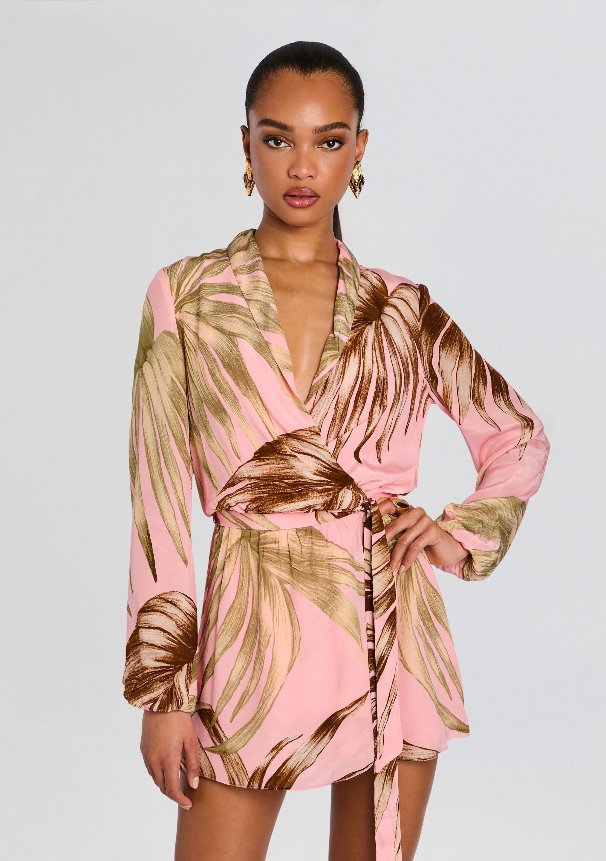 Fawn Mini Dress With Detachable Belt