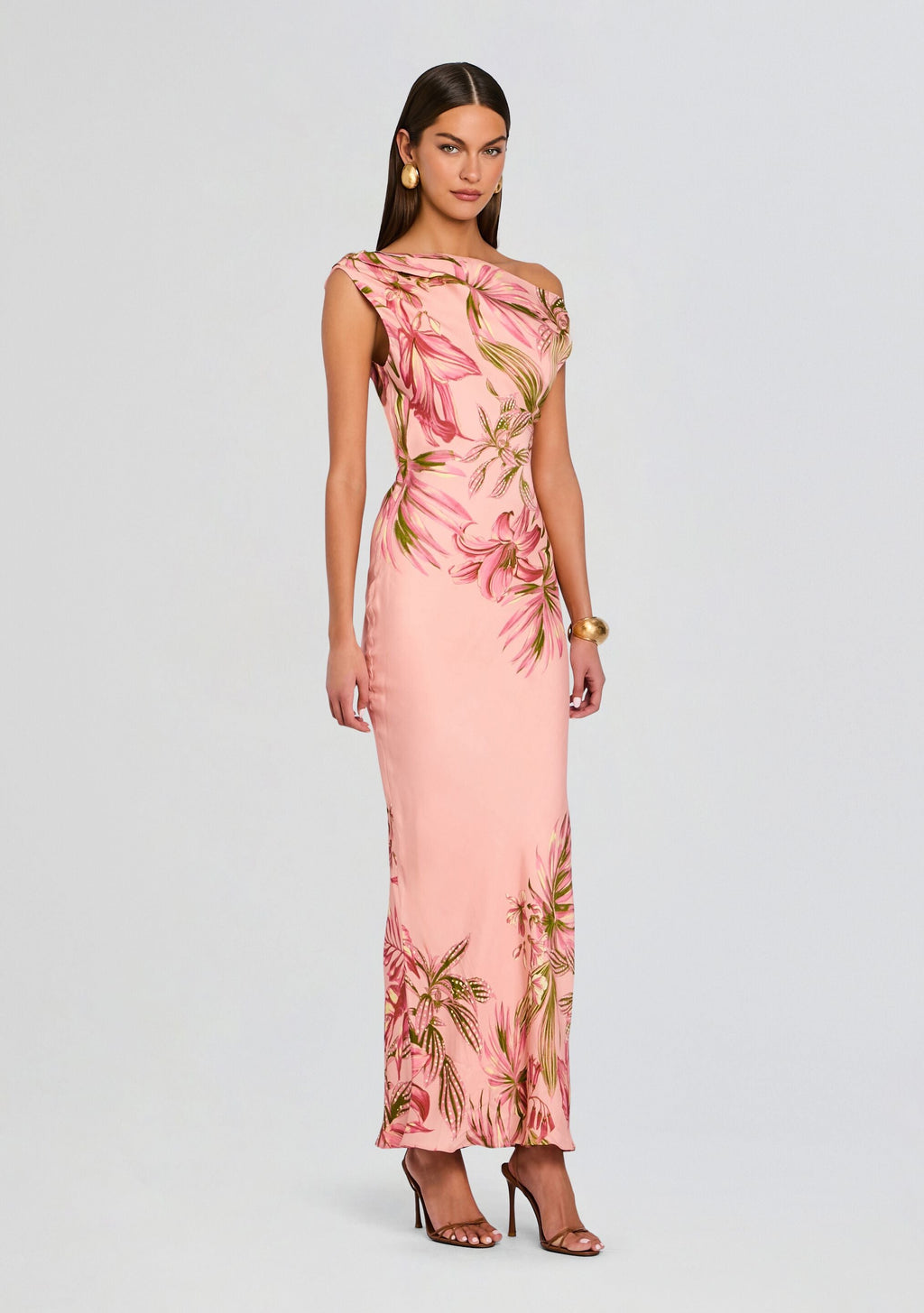 Cain One Shoulder Maxi Dress