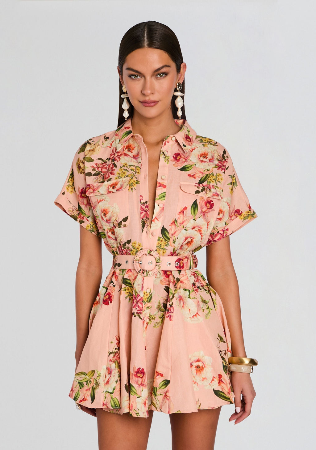 Ayla Short Dress With Belt Buckle