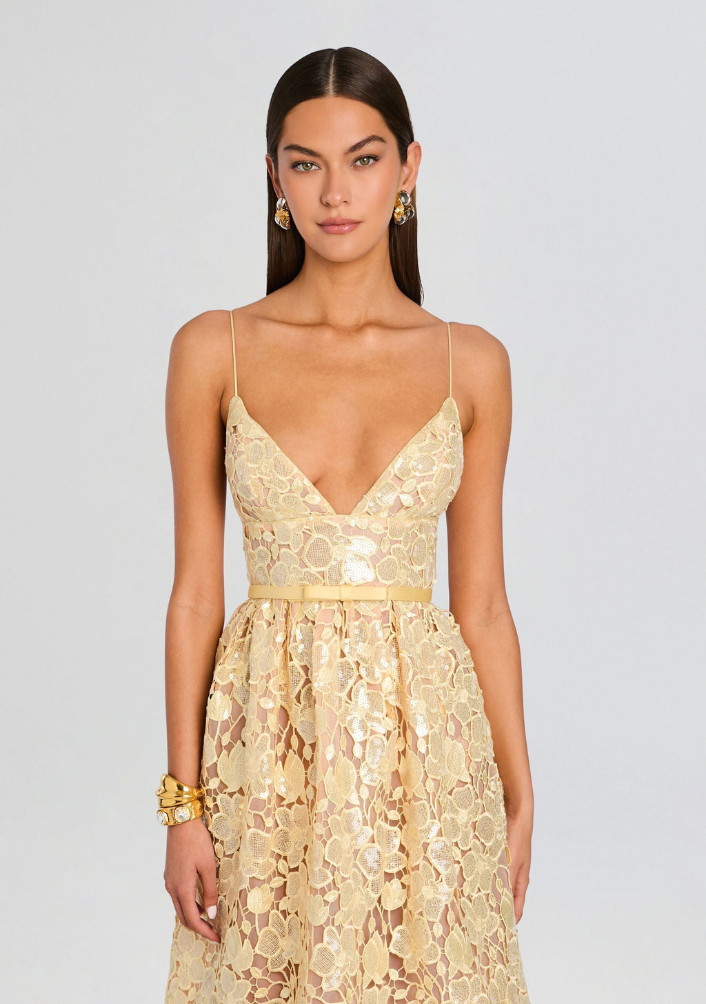 Eulalia Sequin Lace Dress