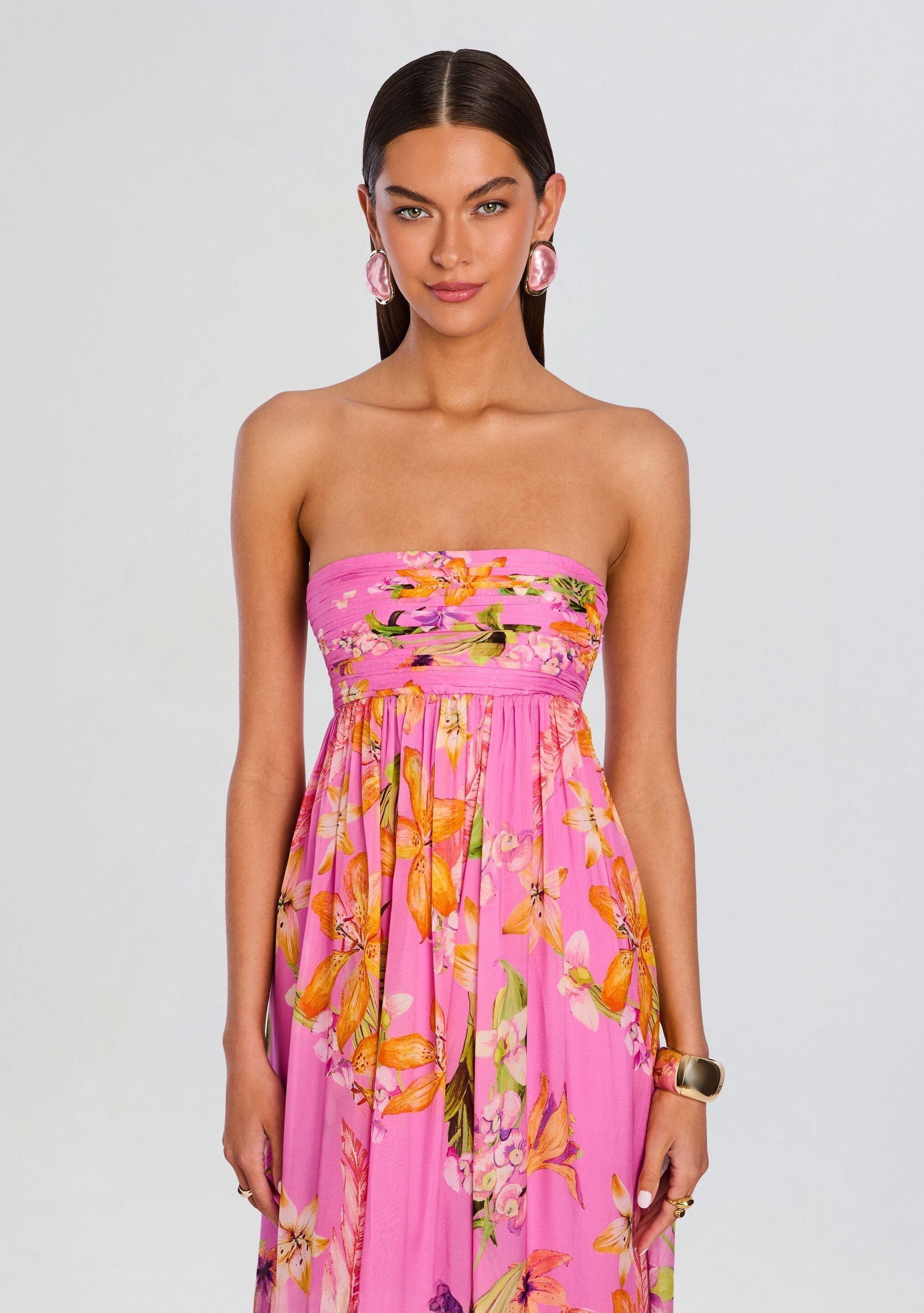 Posy Strapless Mini Dress