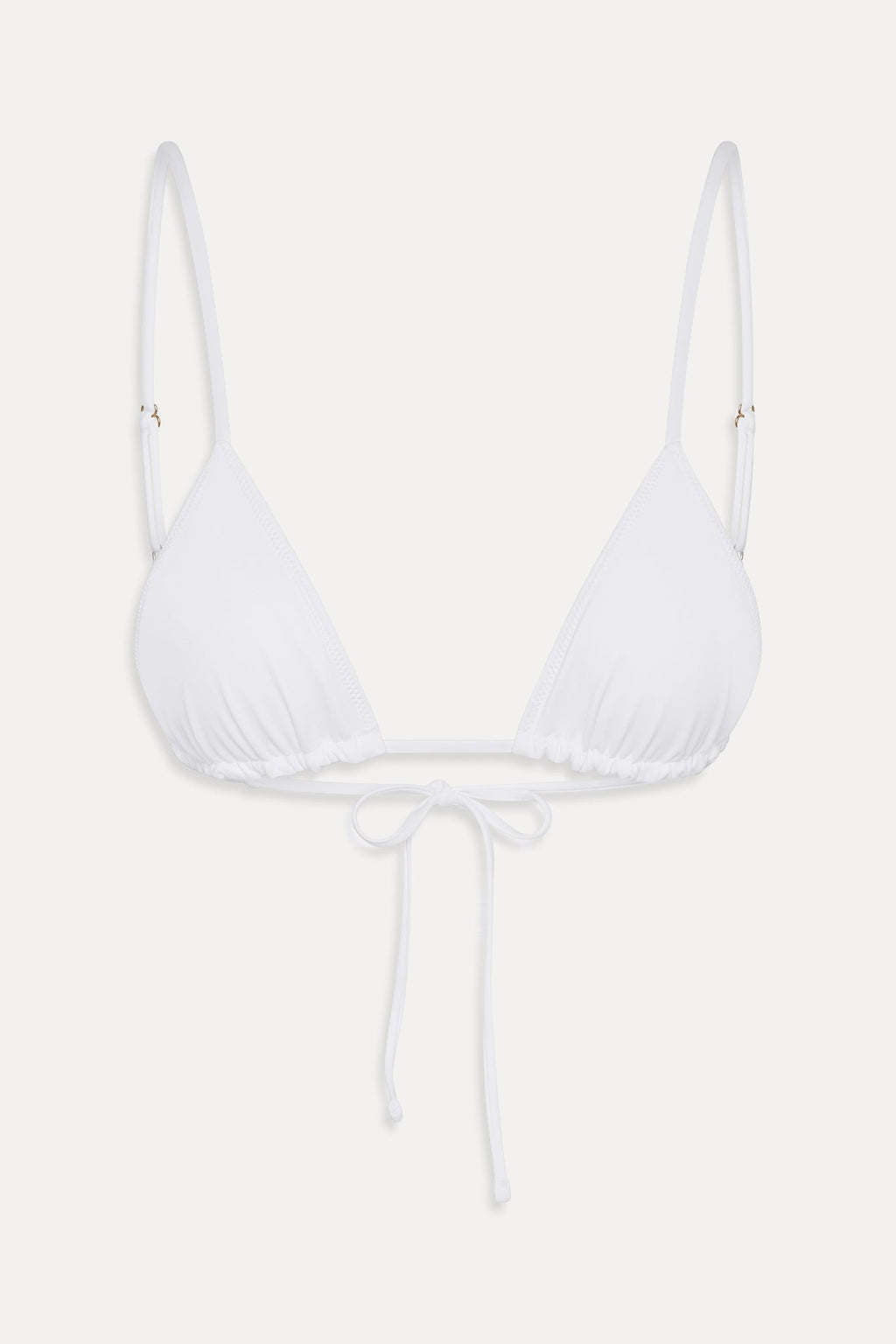 Elena Micro Triangle Bikini Top - Optic White