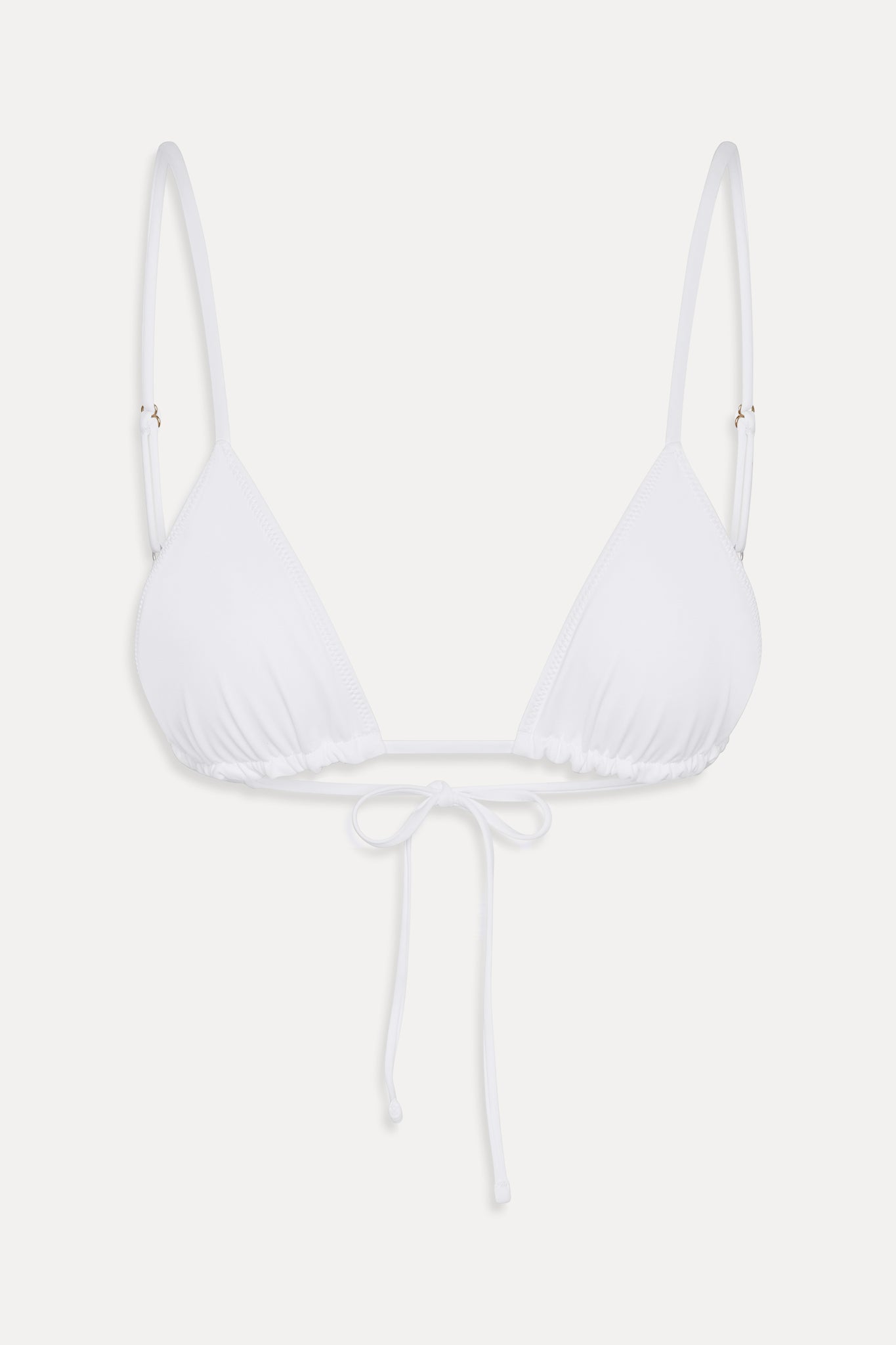 Elena Micro Triangle Bikini Top - Optic White