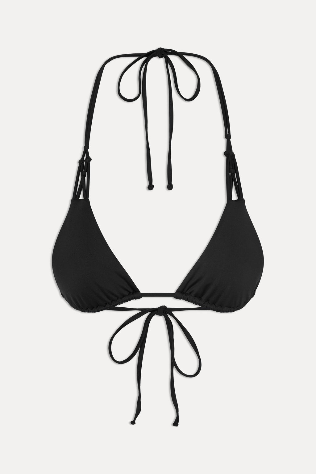 x JENNIE Encore Triangle Bikini Top - Black