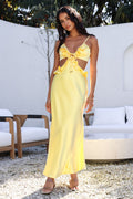 Don't Speak Maxi Dress Yellow