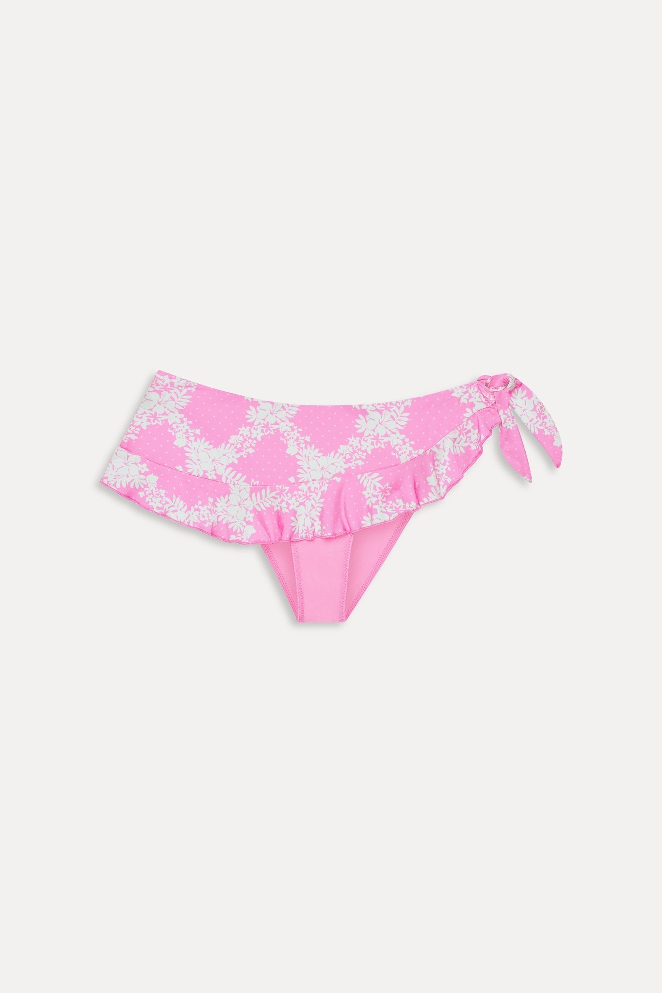 Farah Satin Swim Skirt - Tropical Pink Polka Dot