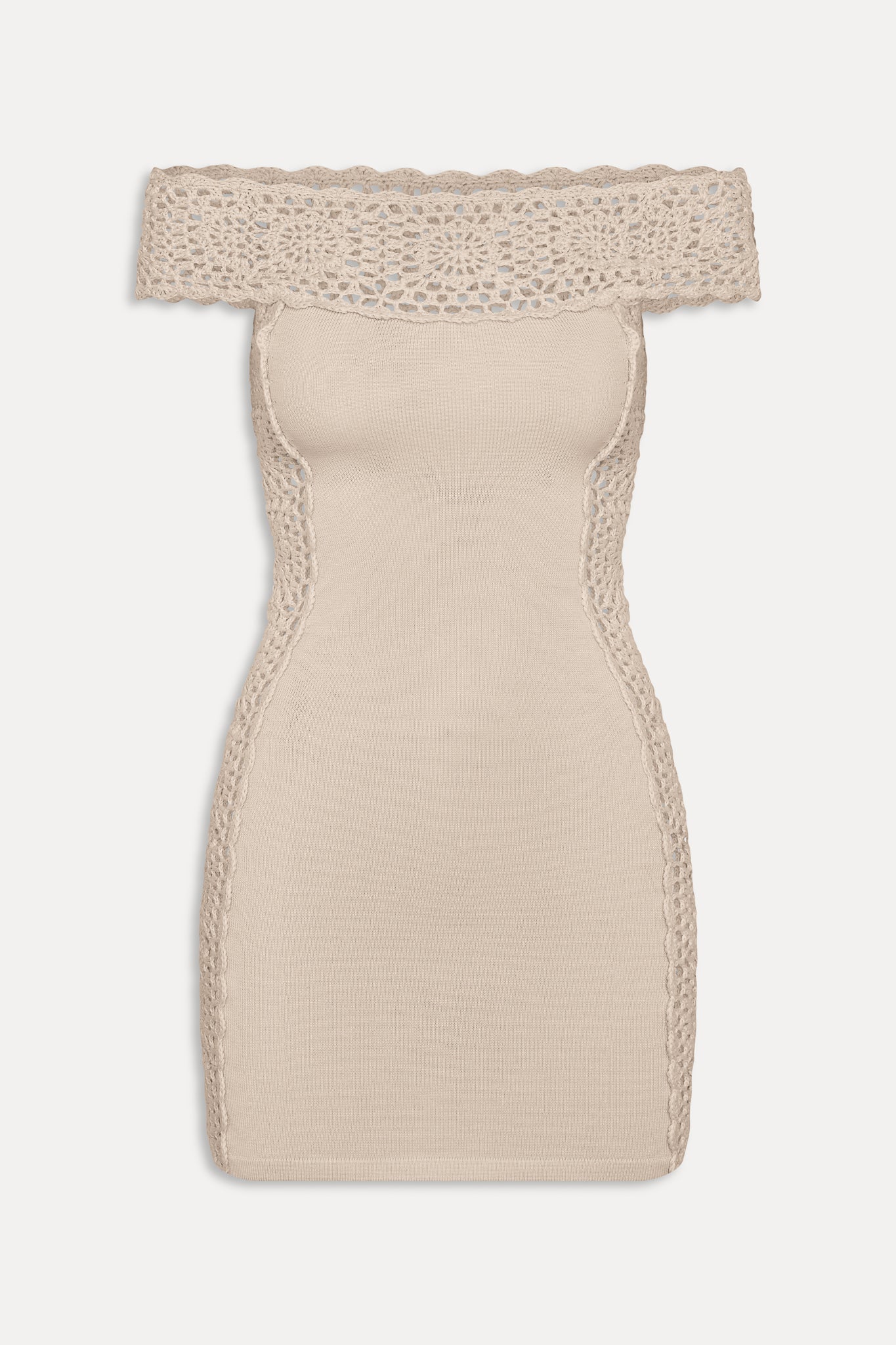 Fleur Crochet Knit Mini Dress - Summer Crochet