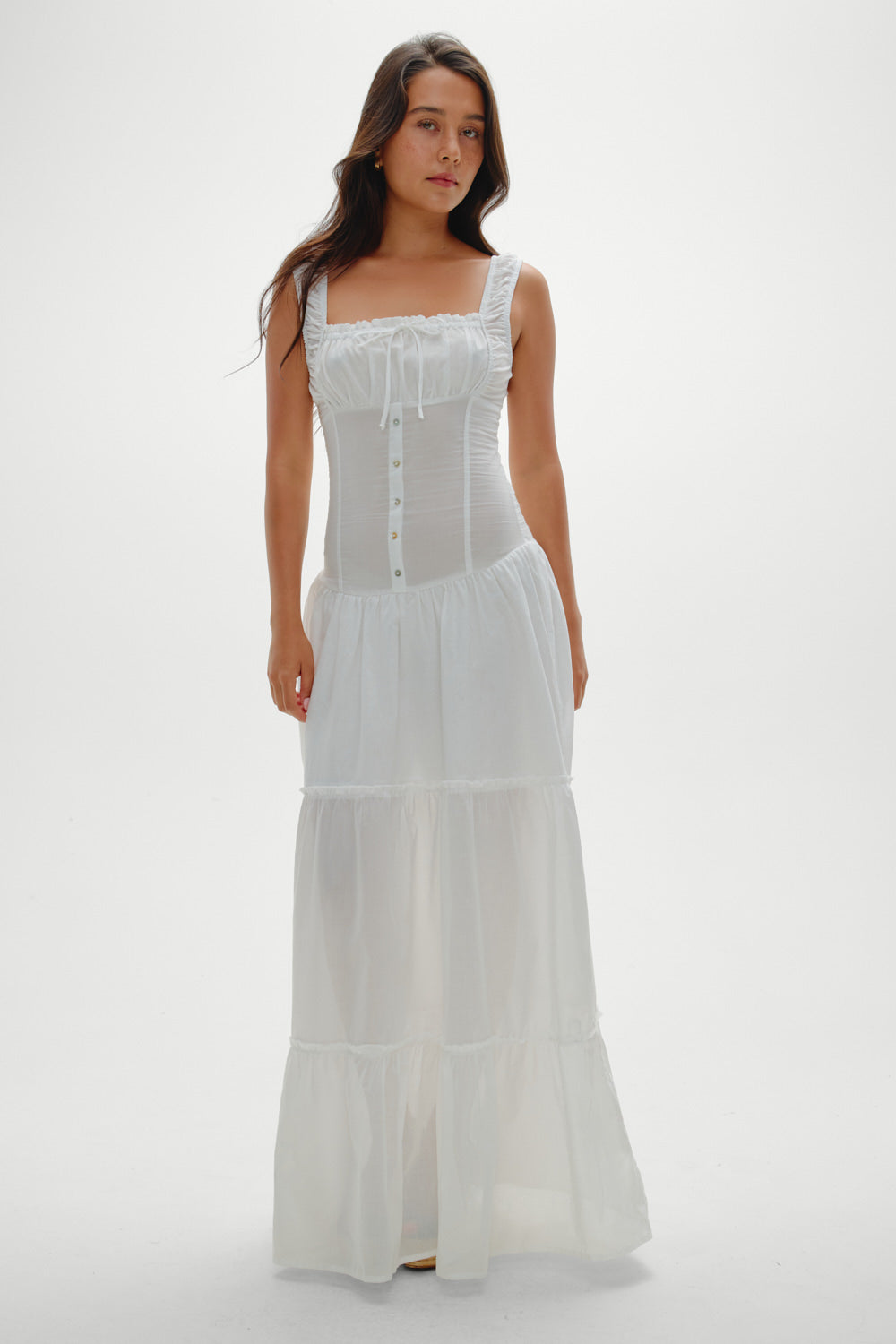 Christabelle Ruffle Maxi Dress - Sunrose