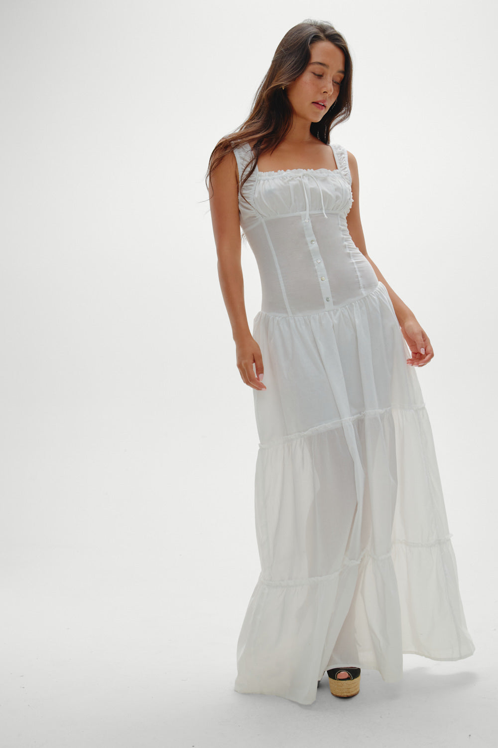 Christabelle Ruffle Maxi Dress - Sunrose