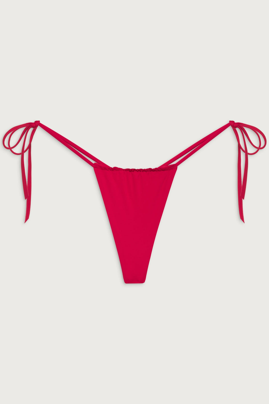 Tia String Bikini Bottom - True Red