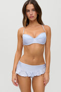 Austin Satin Underwire Bikini Top - Frosting