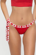 Coco Skimpy Bikini Bottom - Red Dottie
