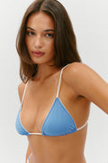 Elena Micro Triangle Bikini Top - Shoreline