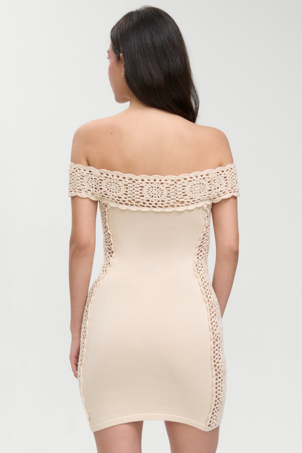 Fleur Crochet Knit Mini Dress - Summer Crochet