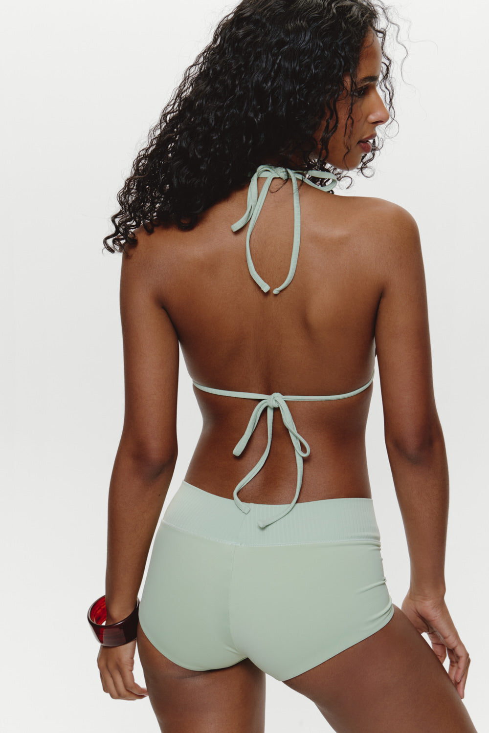 Kacey Cheeky Swim Shorts - Minty