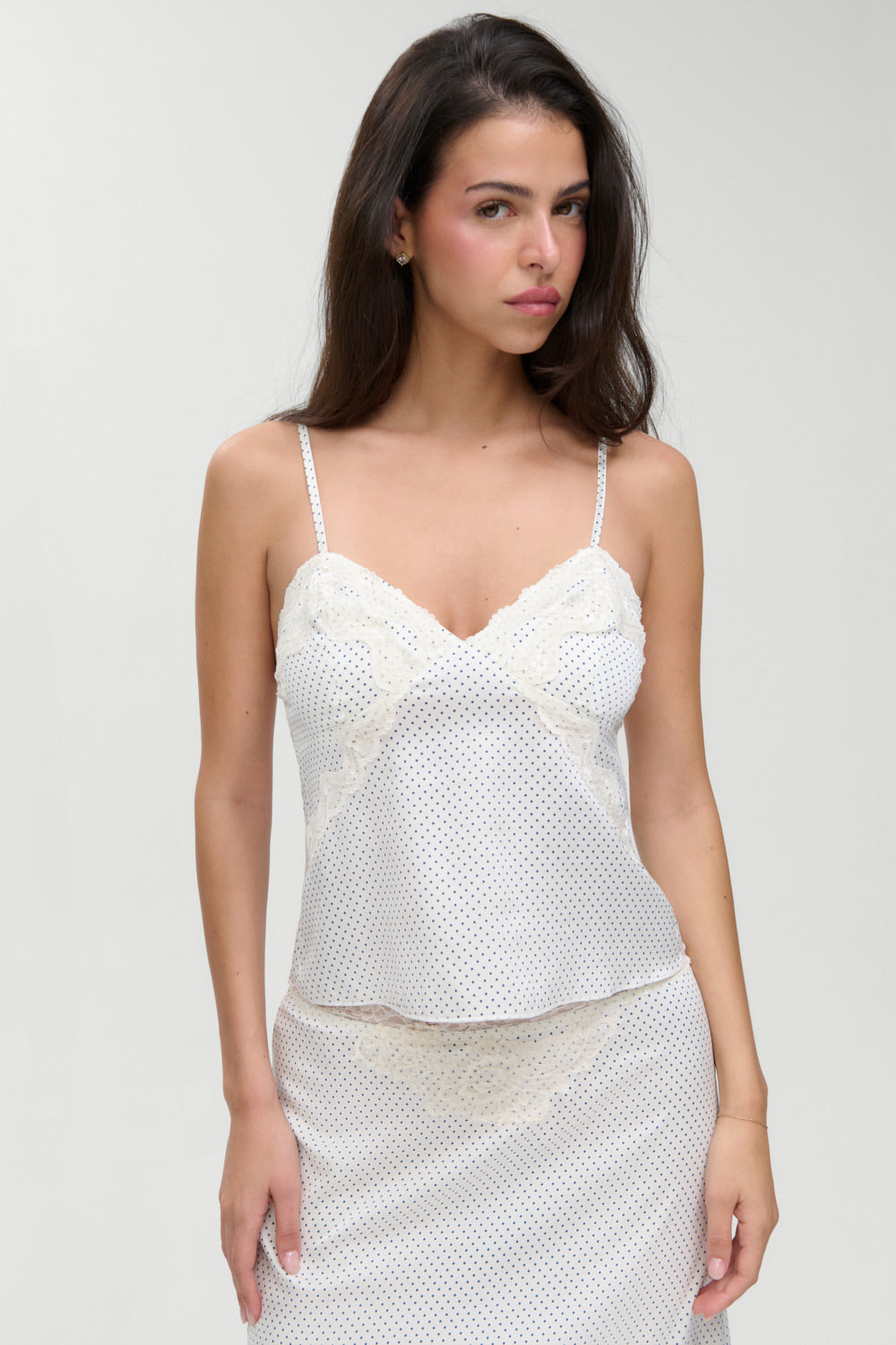 Laura Silk Camisole - French Pearl