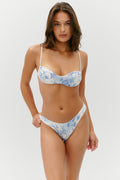 Magnolia Satin Skimpy Bikini Top - Fleur de Bleu