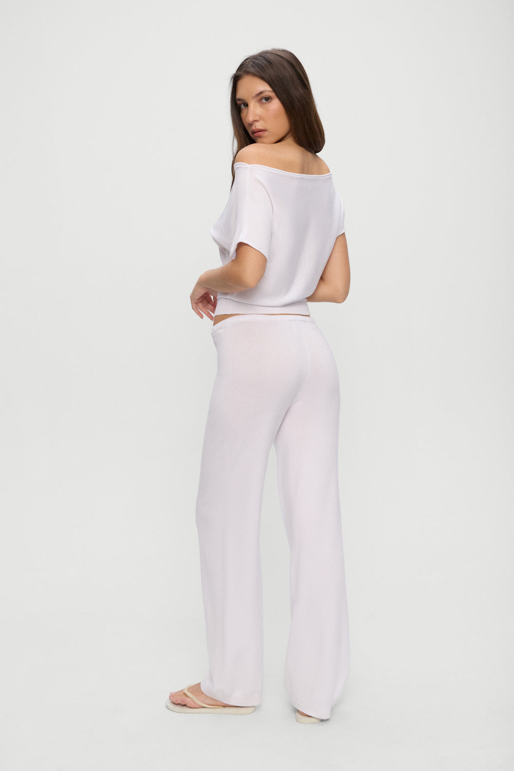 Mellow Knit Pants - White