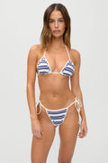 x JENNIE Nick Knit Bikini Top - Arctic Stripe