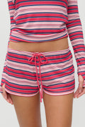 x JENNIE Sophie Mini Shorts - Sunset Stripe