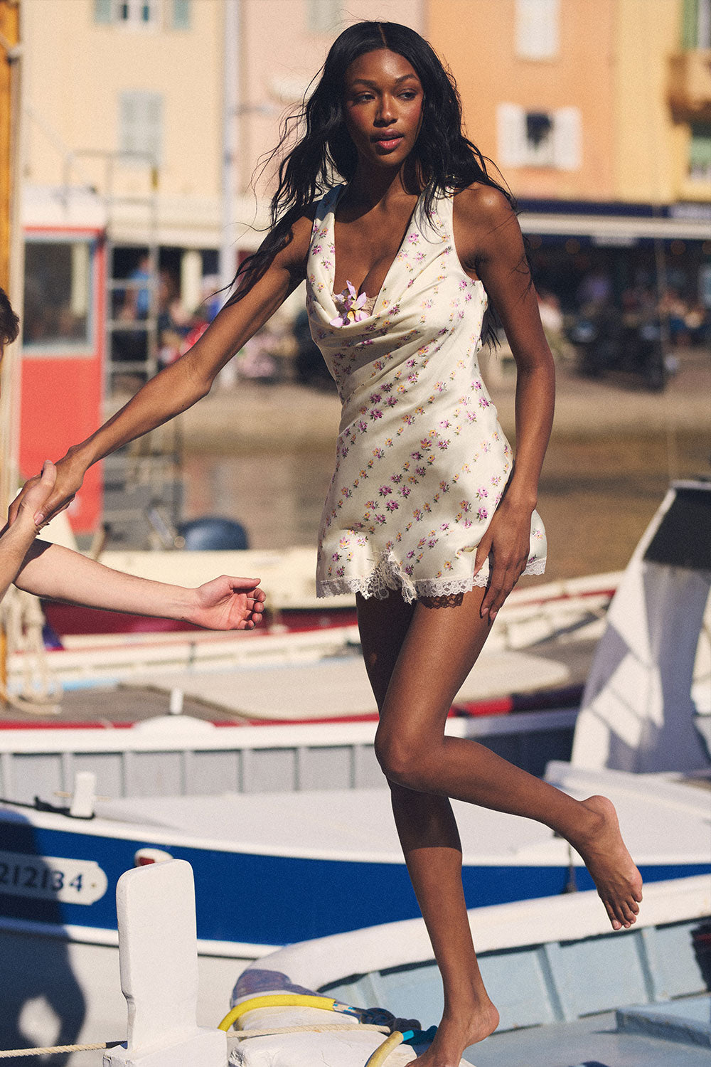 Chloe Silk Mini Dress - Chateau Floral