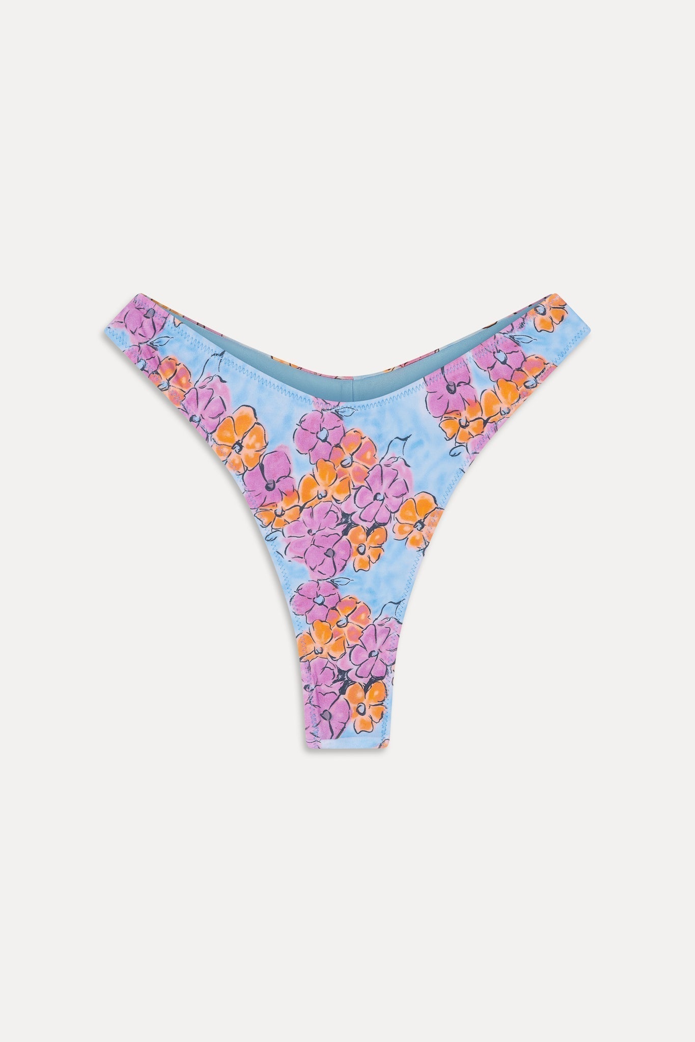 Full Moon Floral Micro Bikini Bottom - Color Me