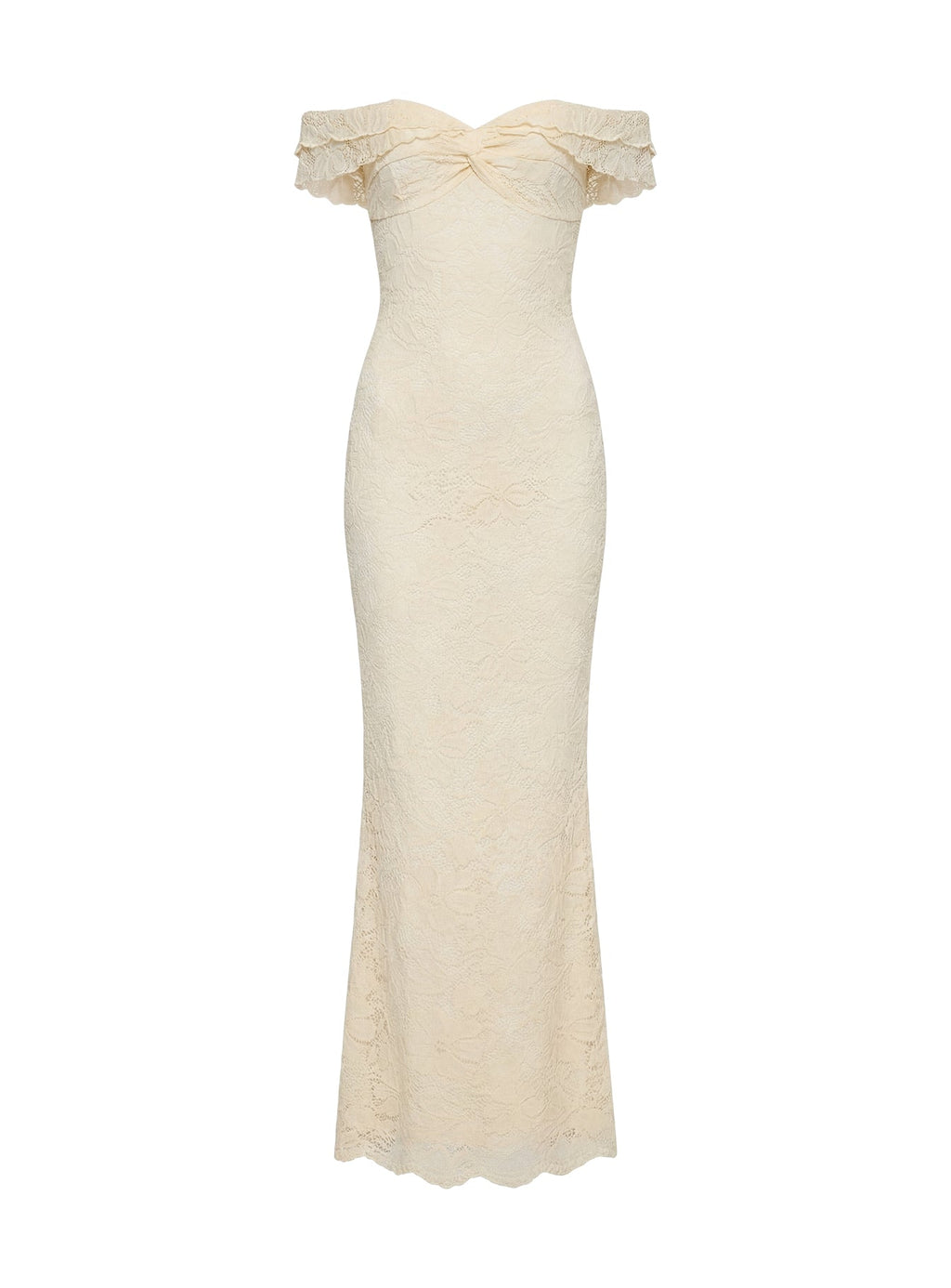 Anabeila Strapless Maxi Dress Lemon