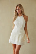 Gina Halter Ruched Mini Dress