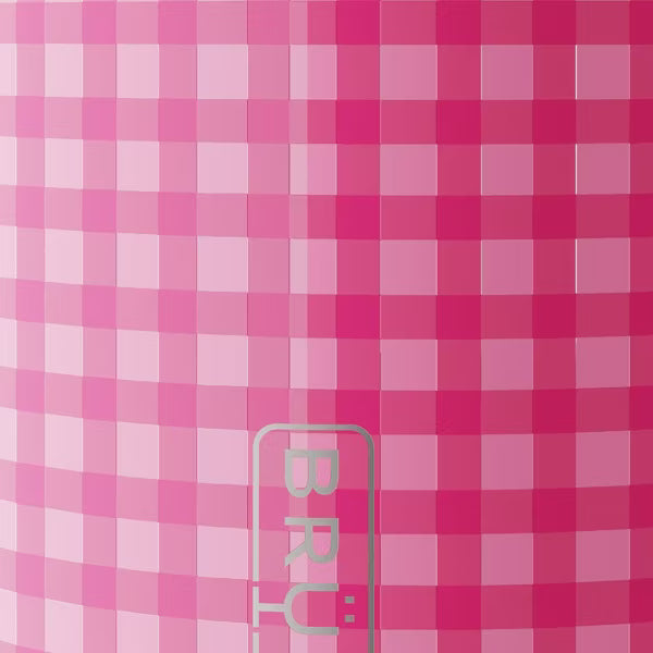 BruMate 40fl oz Stainless Steel Era Flip Straw Tumbler - Pink Gingham