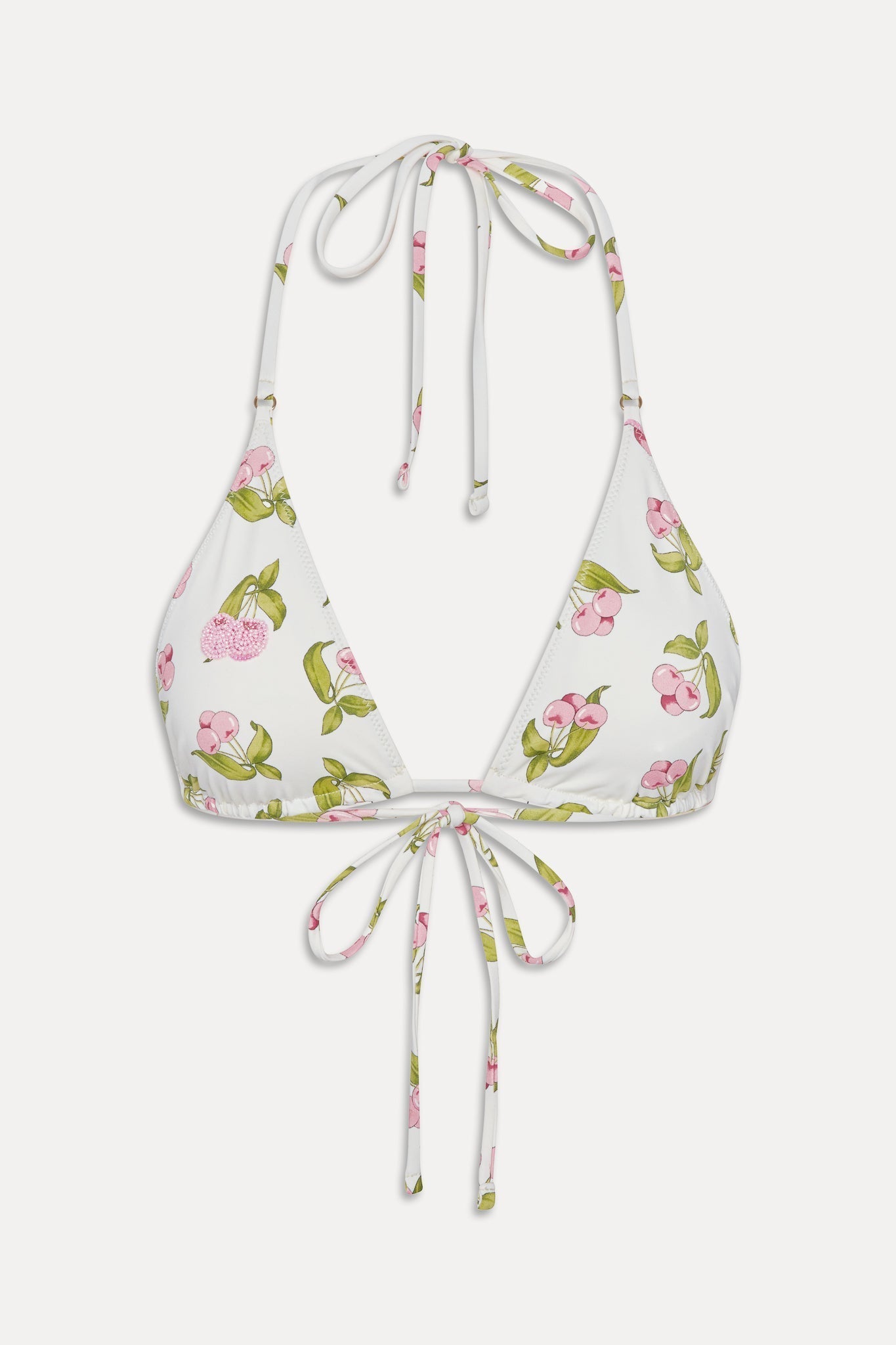 Grace Beaded Triangle Bikini Top - Cherry Picked