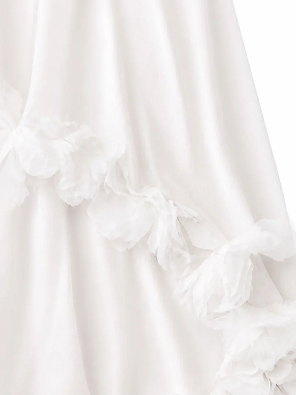 Halter Cape Gown with Finesse Floral Trim