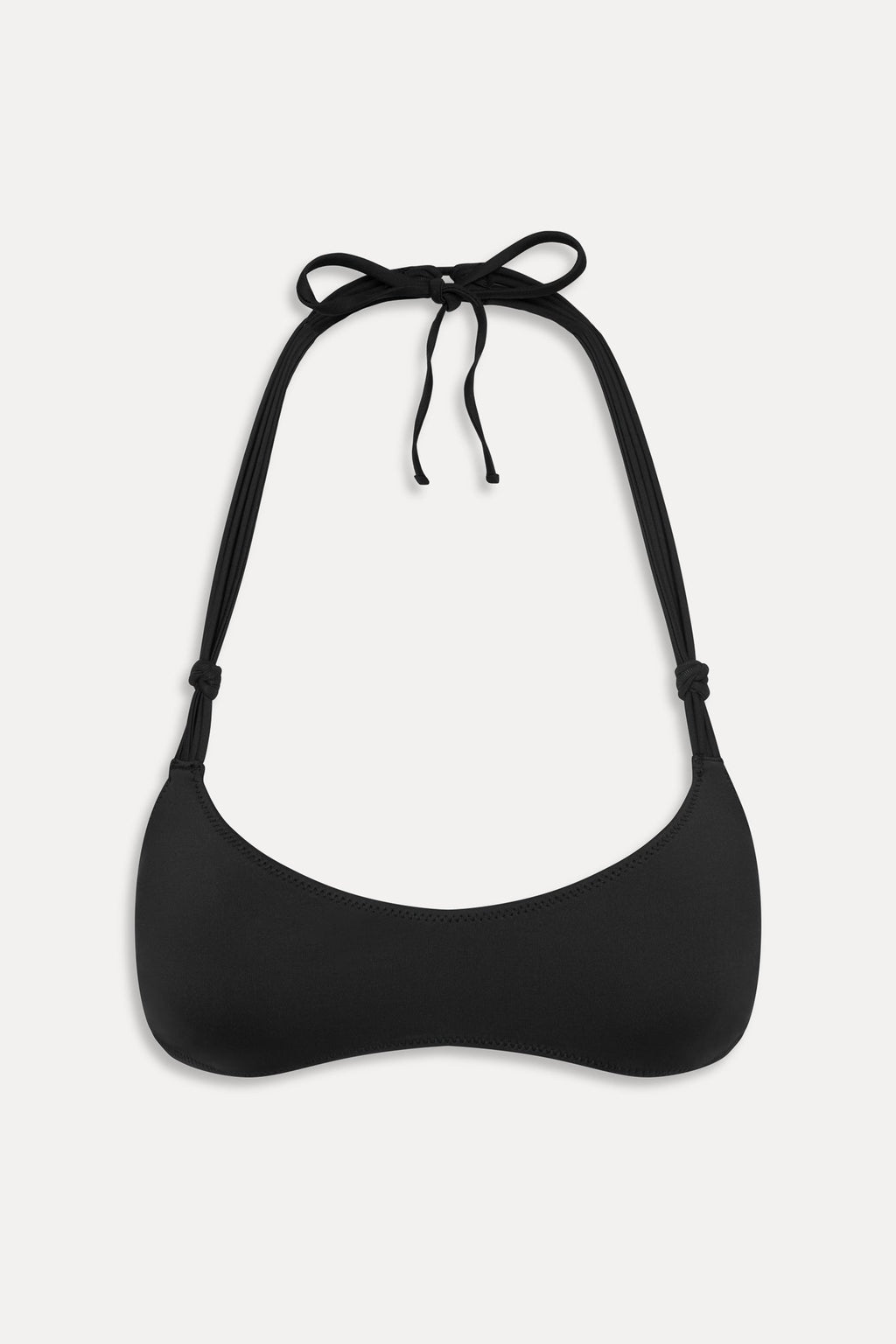 x JENNIE Hana Halter Bikini Top - Black