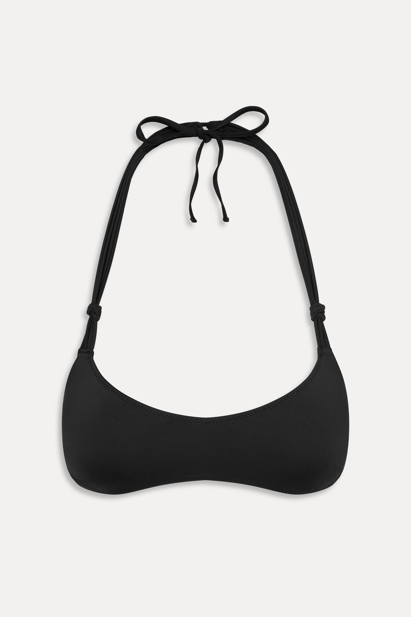 x JENNIE Hana Halter Bikini Top - Black