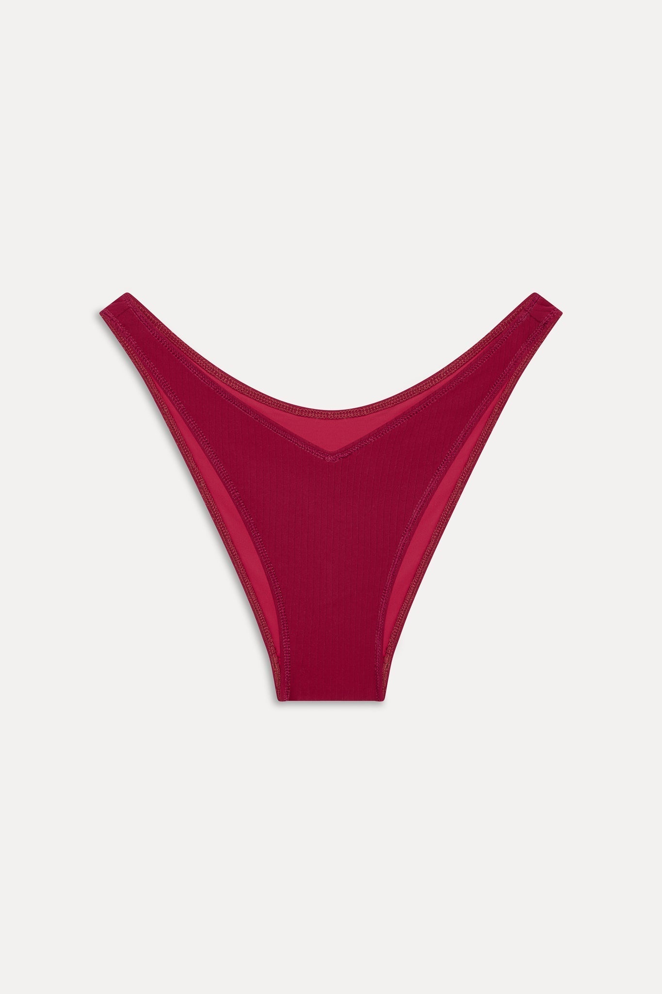 Harper Cheeky Bikini Bottom - Vino