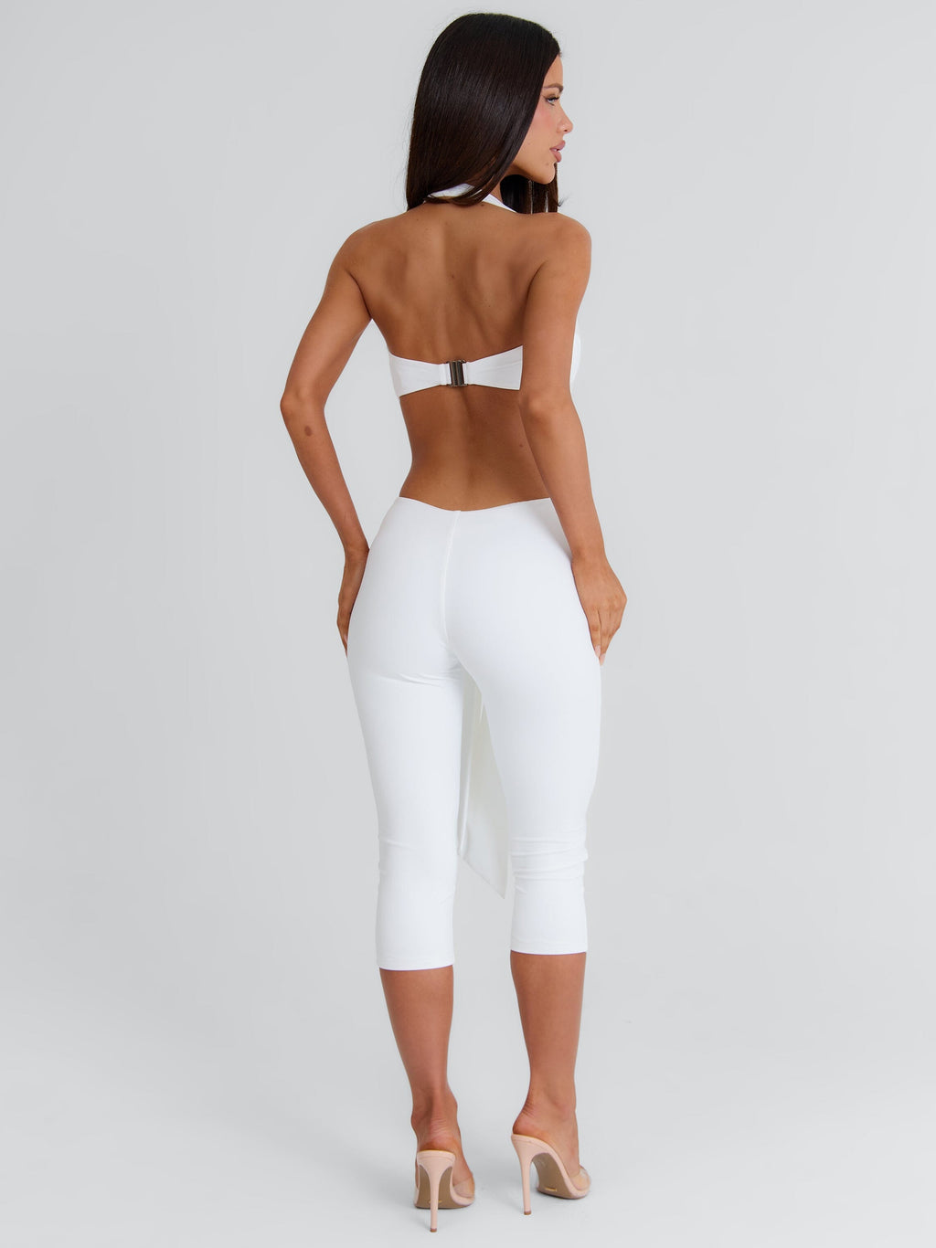 Isabela Capri Jumpsuit White