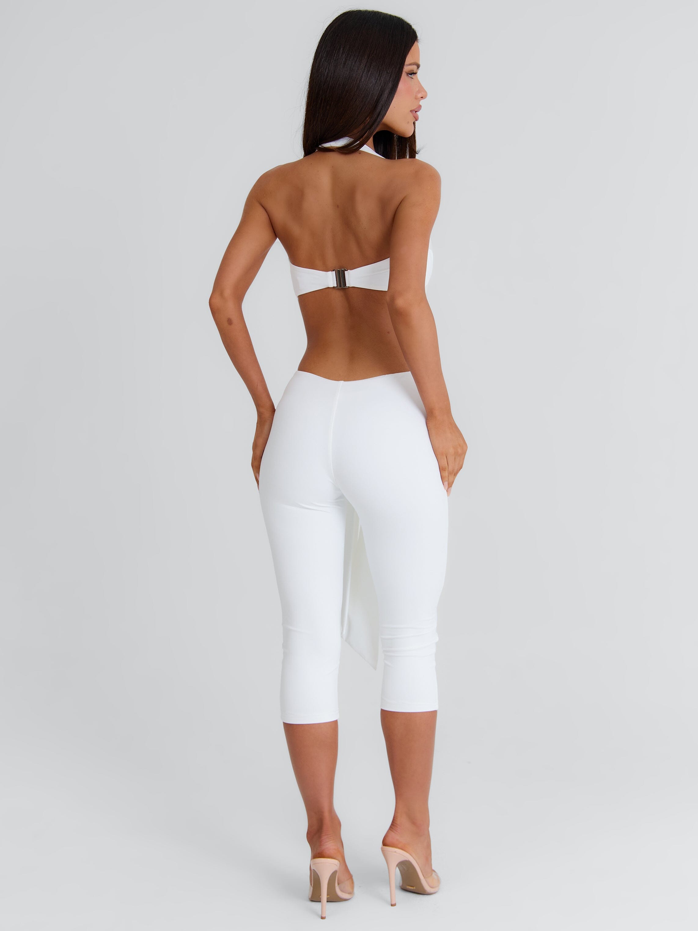 Isabela Capri Jumpsuit White