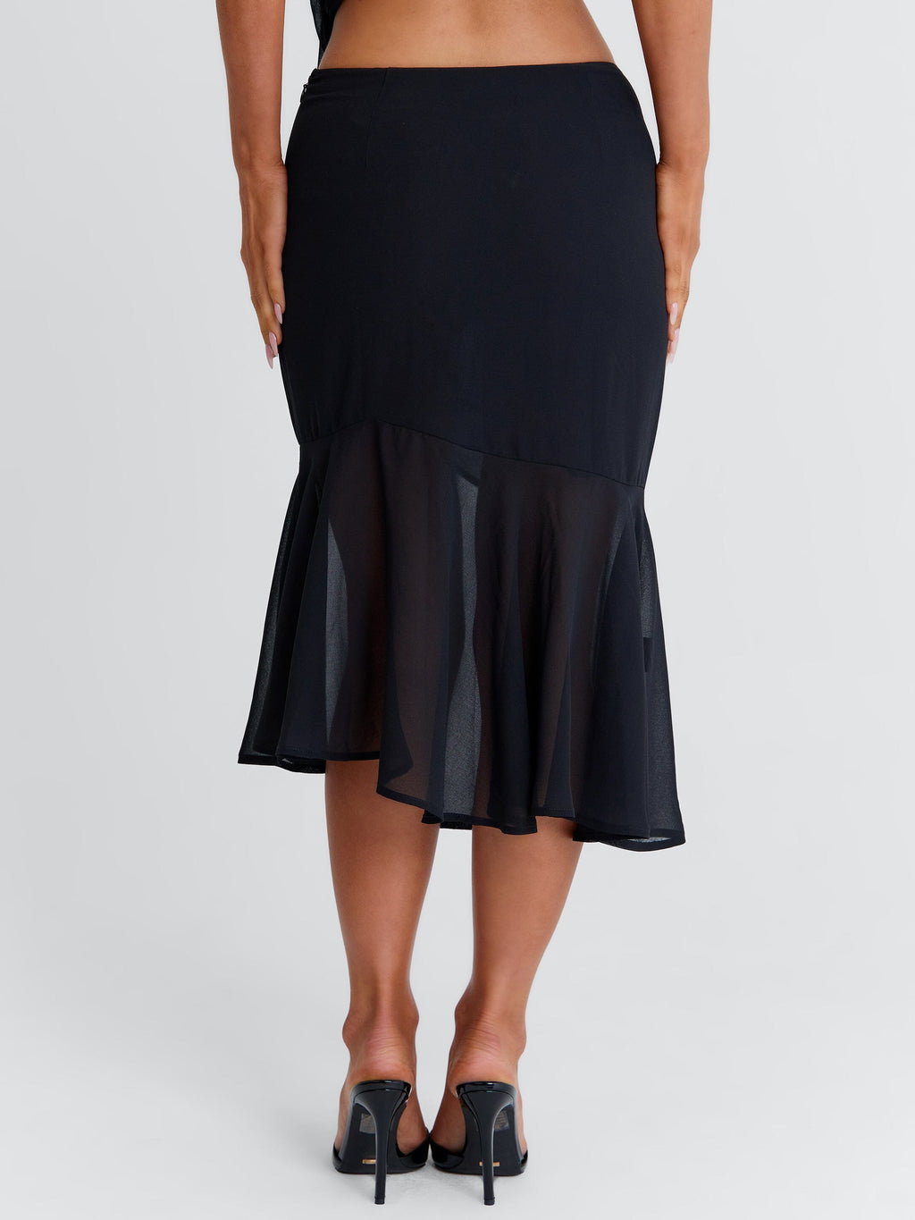 Itzeli Midi Skirt Black