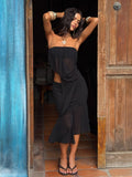 Itzeli Midi Skirt Black