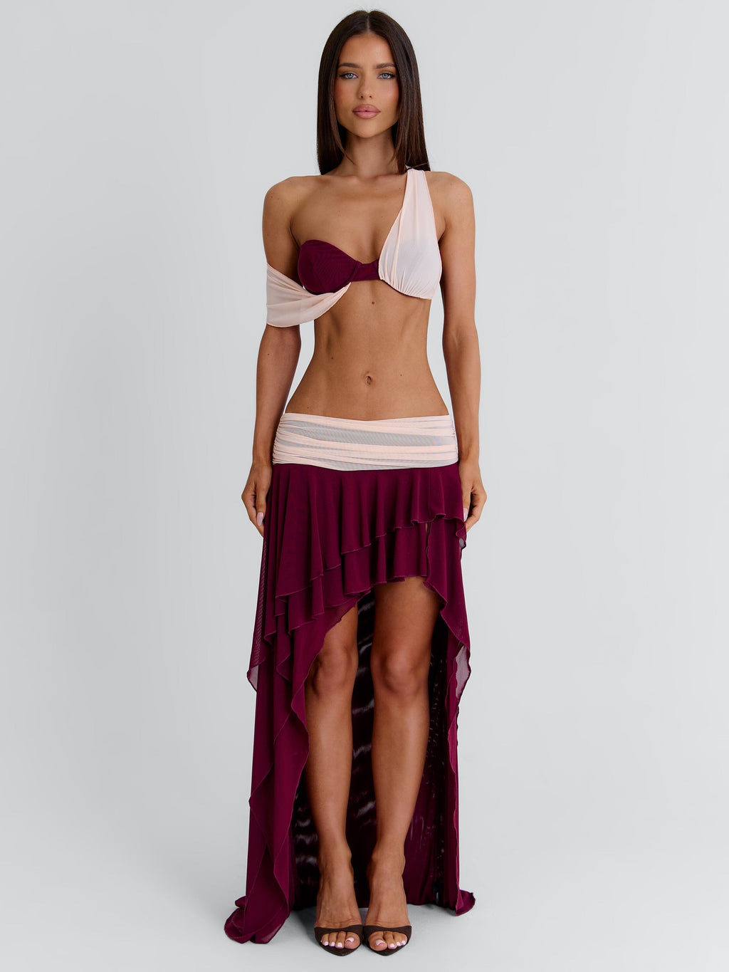 Jadai Crop Top Wine