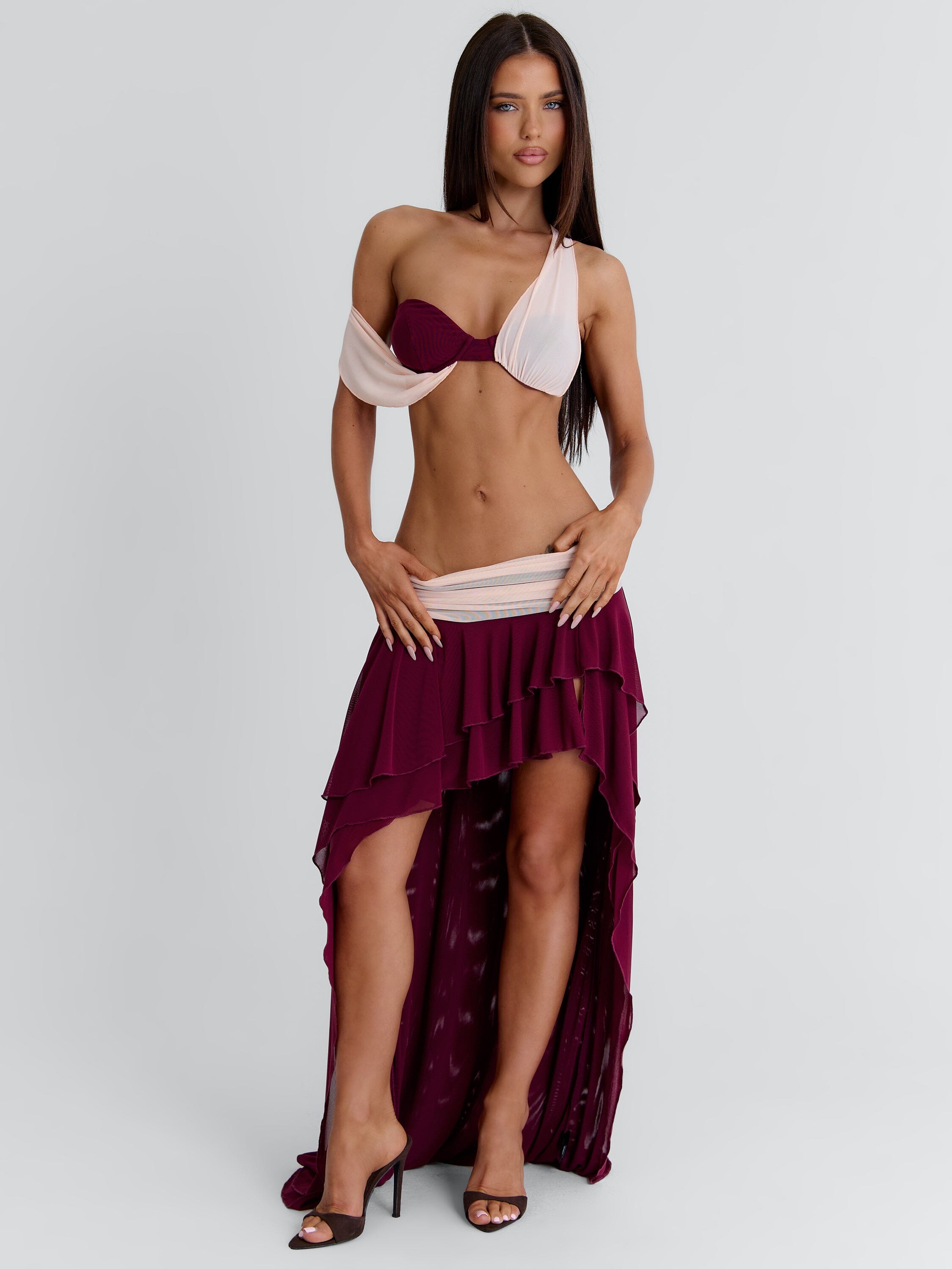 Jadai Maxi Skirt Wine