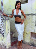 Jazara Midi Skirt Black Polka Dot