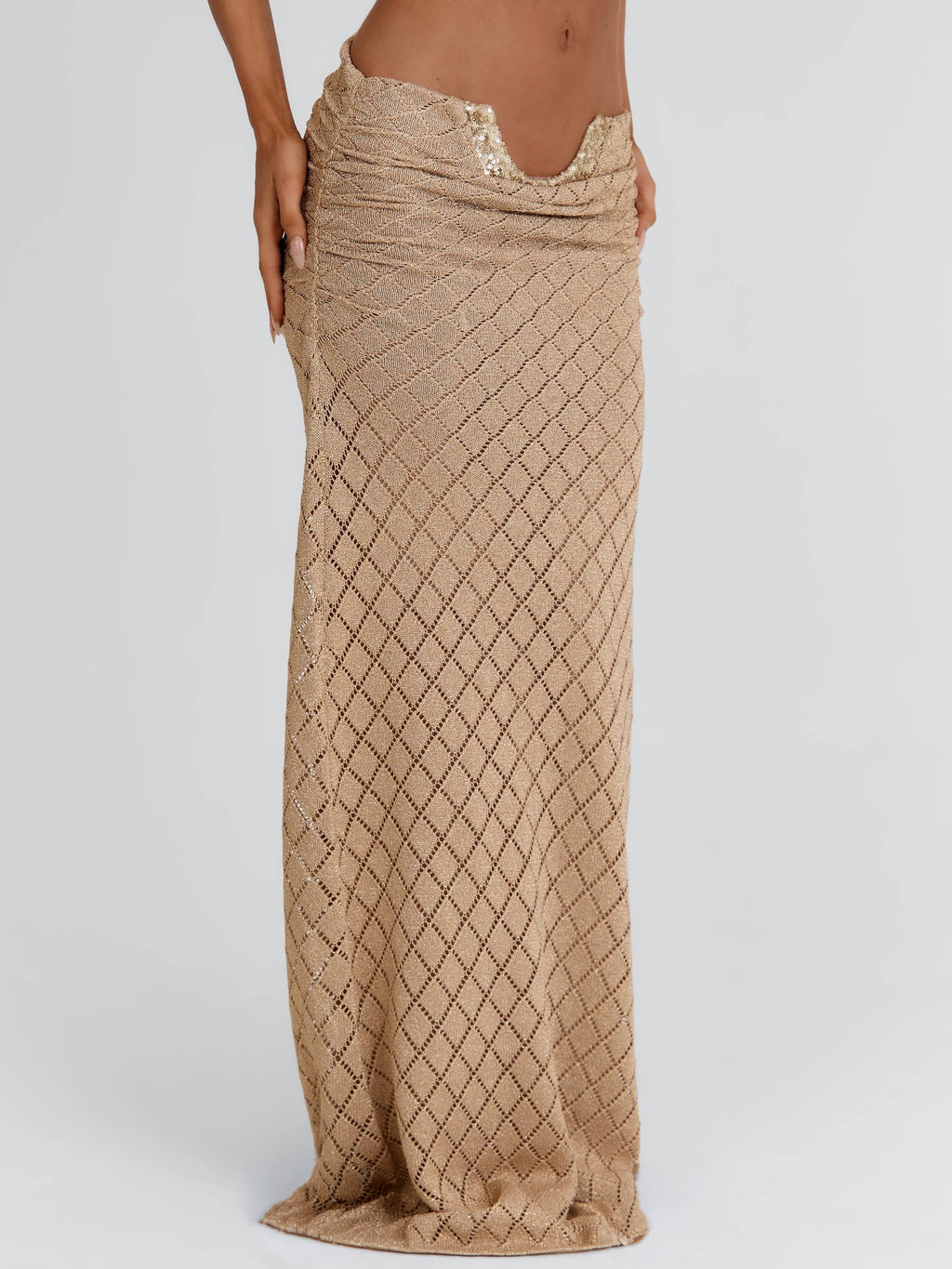 Josephene Maxi Skirt Gold