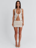 Jovie Mini Skirt Beige