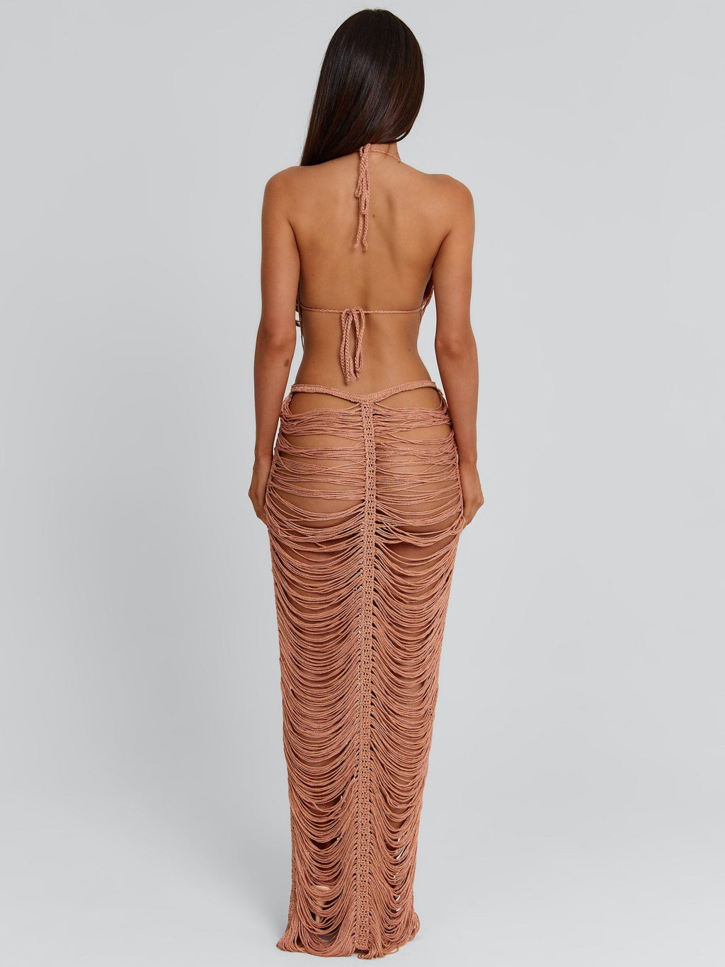Kaelani Maxi Dress Rose Gold