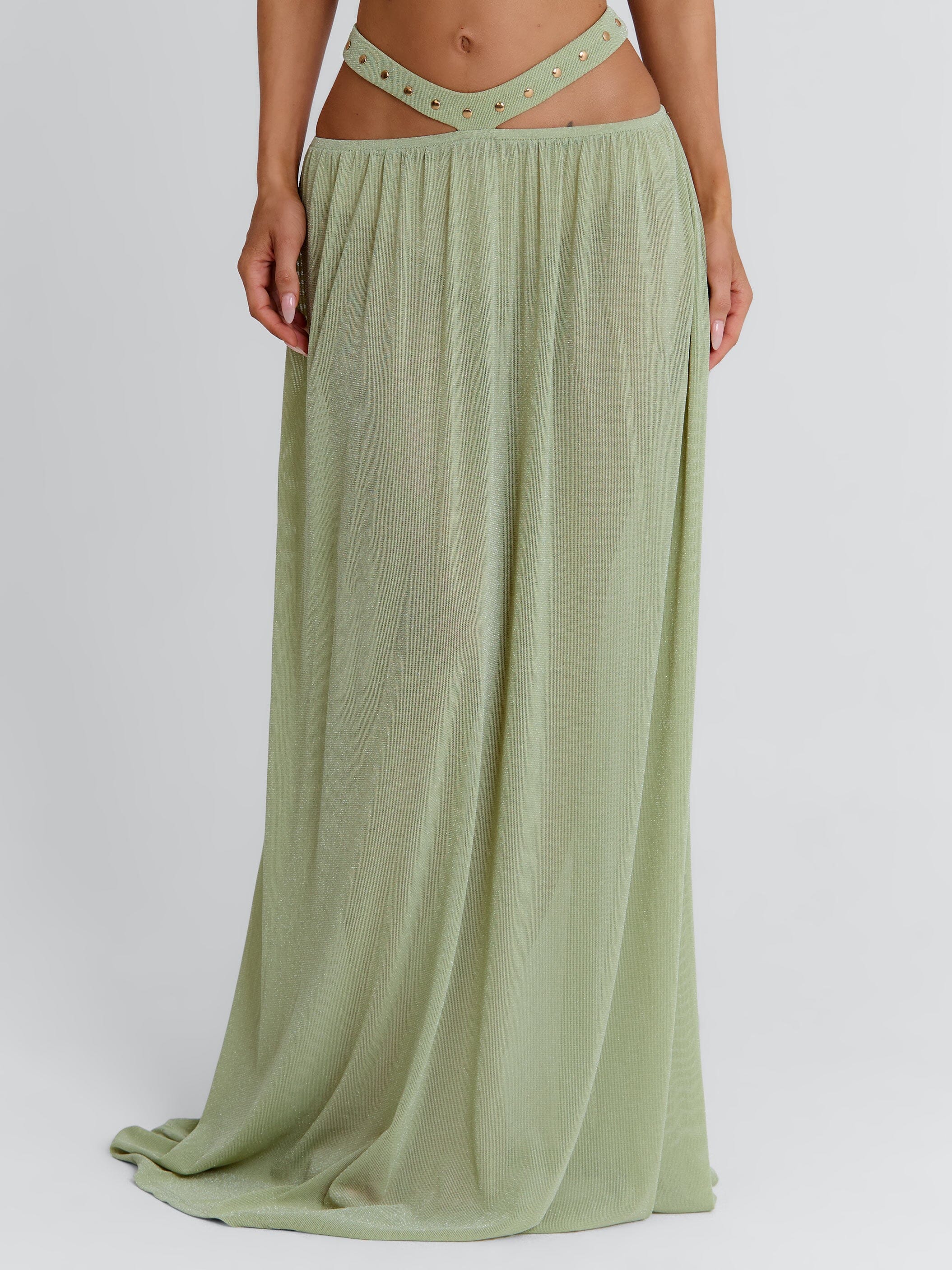 Kayley Maxi Skirt Sage