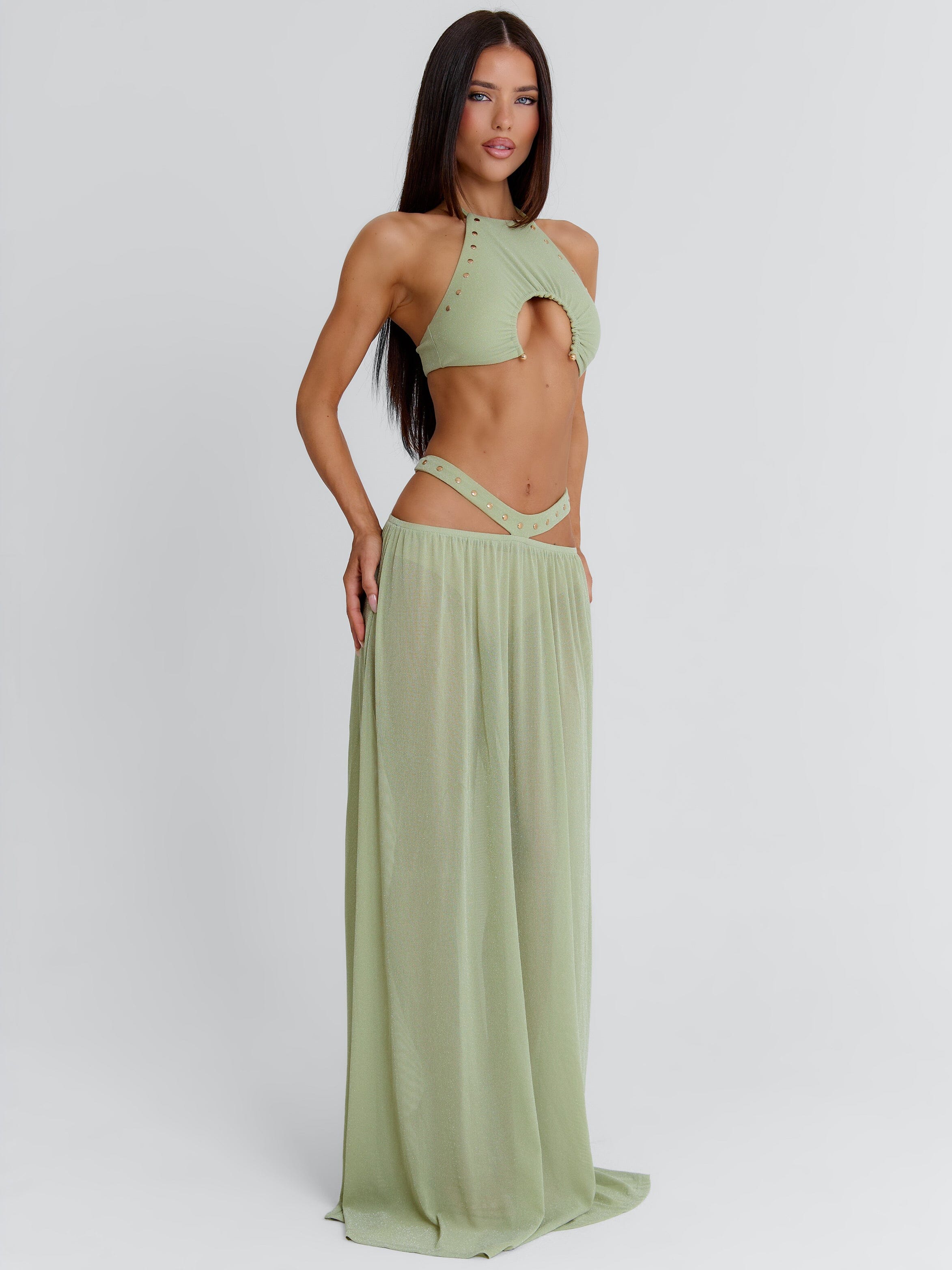 Kayley Maxi Skirt Sage