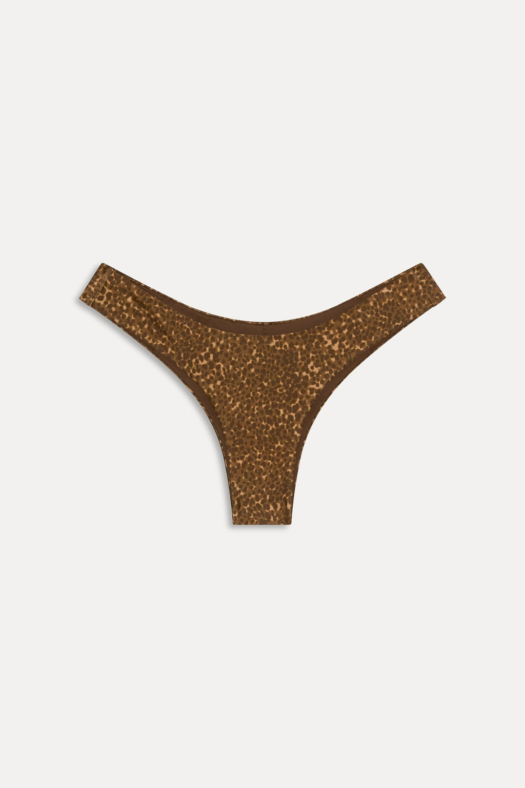Katarina Satin Cheeky Bikini Bottom - Vintage Cheetah